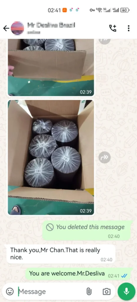 French Customer Inspected Non-woven Fabric Before Loading