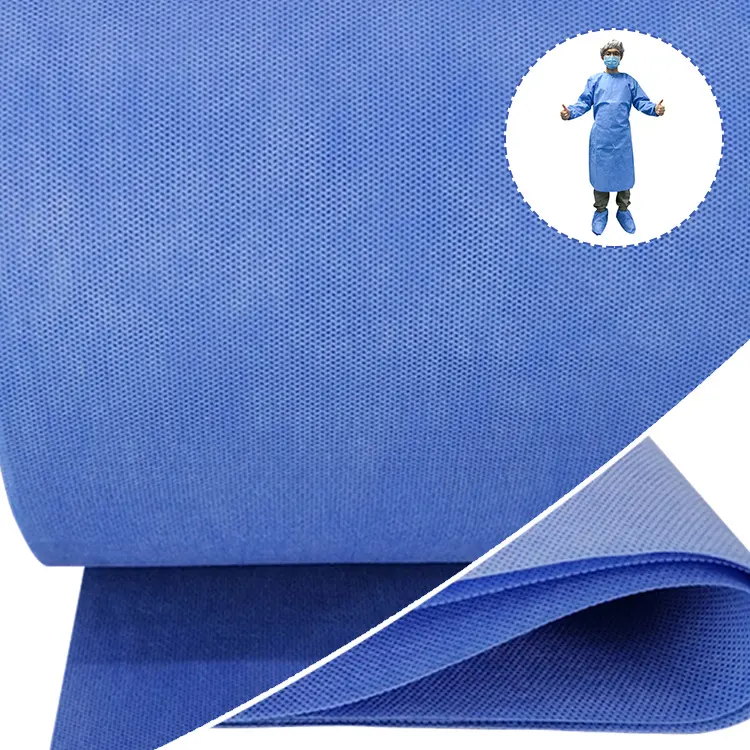 Blue Protection Suit SMS Non Woven Fabric