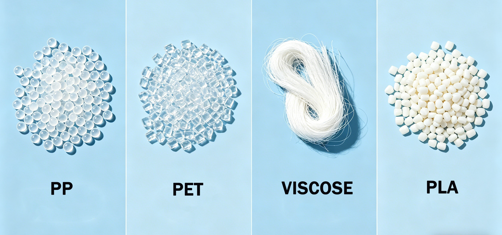 PP,PET,VISCOSE,PLA