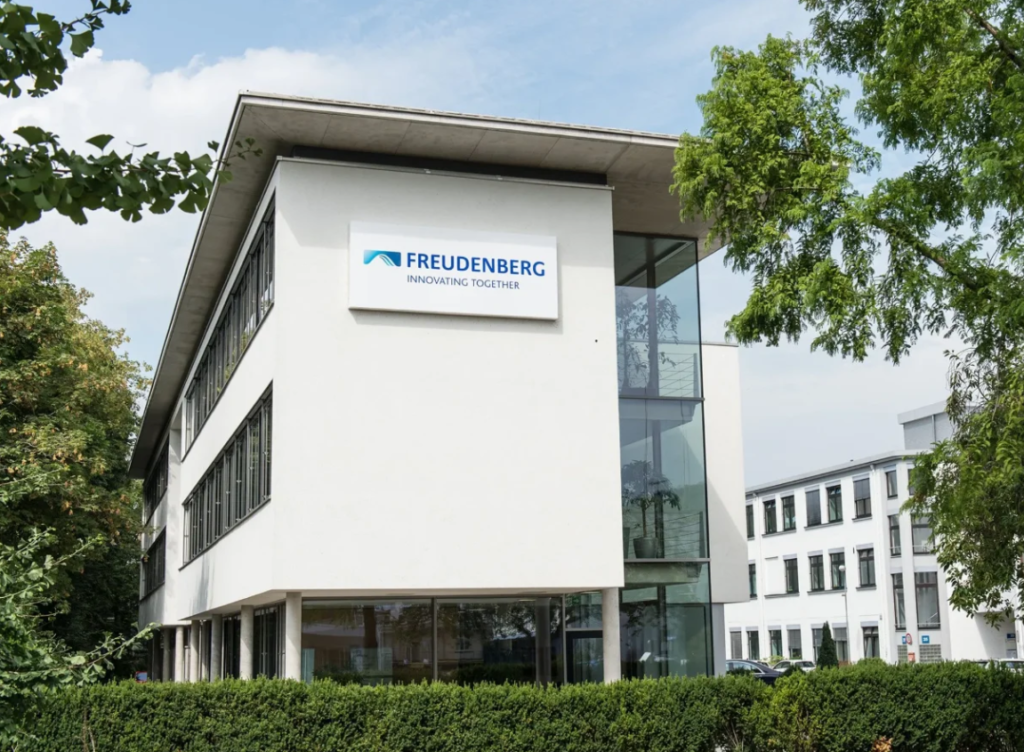 Freudenberg nonwoven fabric factory production line in Poland