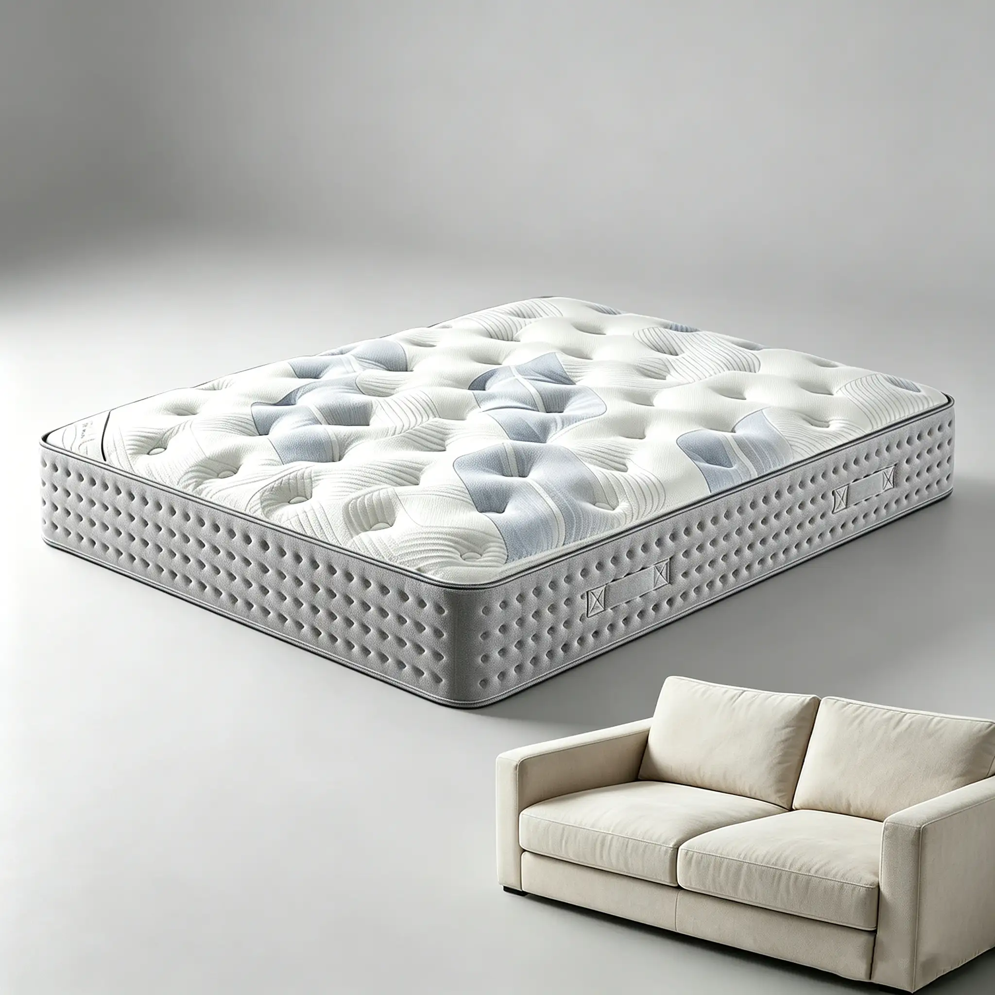 Alt="Mattress and sofa furniture products, application display of S, SS non-woven fabric for mattress lining, sofa interlining and home furniture interior textiles"