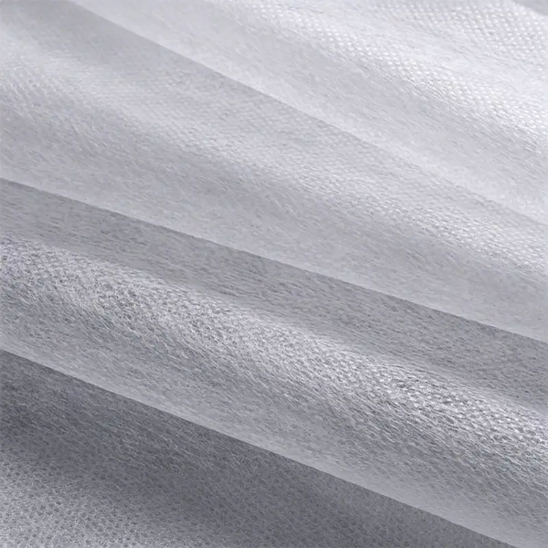 Takewind 20gsm white 100% virgin PP spunbond nonwoven fabric, soft breathable material for pillow liner, quilt interlining and garment interlining home textile raw material