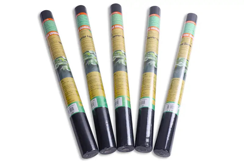 Takewind finished packaged small black rolls of white PP nonwoven geotextile, garden and maintenance use geotextile rolls