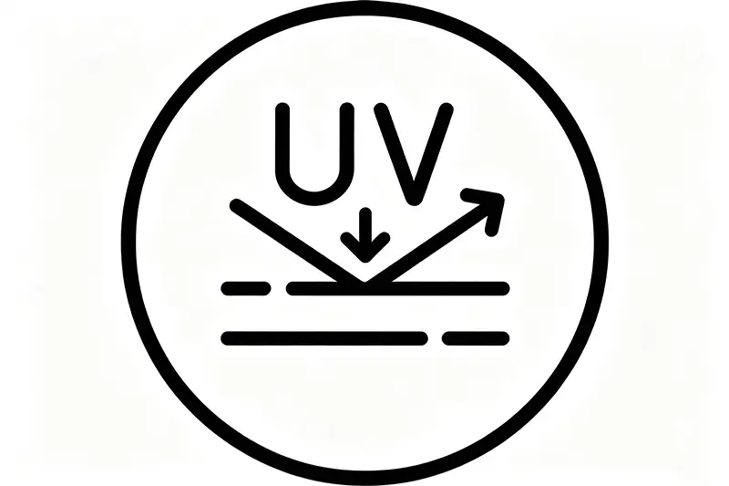 UV resistant anti-aging treatment icon of Takewind PP nonwoven interlining for clothing, footwear and suitcase
