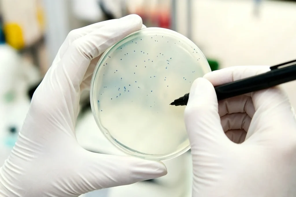 Laboratory microbial inspection for Takewind beauty nonwoven fabric, strict microbe quality control