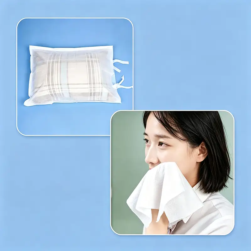 Takewind non woven disposable towel, fitted bed sheet, quilt cover and pillow case for hotel travel