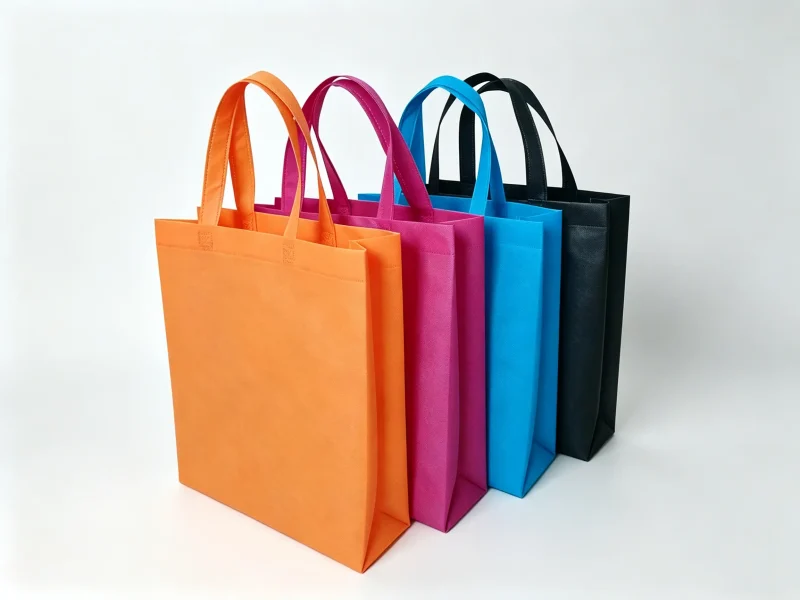 Multi-color blank nonwoven carry bag for brand advertising packaging and grocery shopping