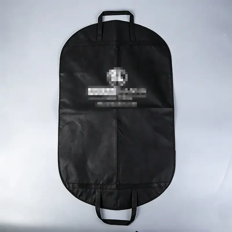 Takewind foldable carry travel non woven garment bag, portable nonwoven suit cover with handle for business trip