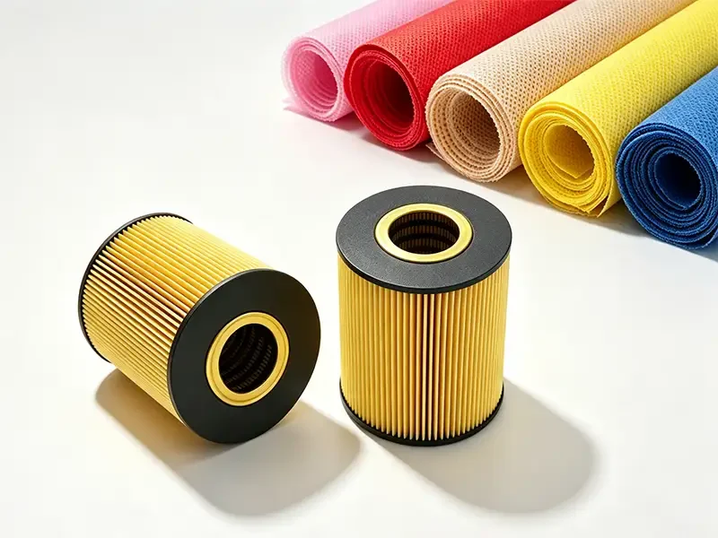 Takewind oil filter element made of filter grade PP non woven fabric for engine and hydraulic oil filtration