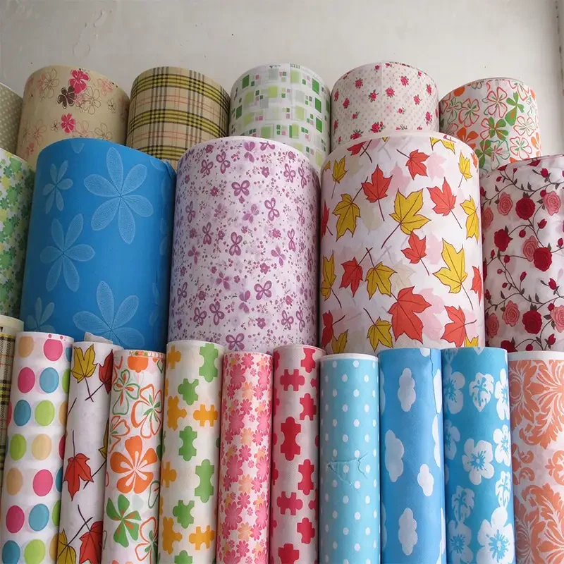 Takewind surface printing customized laminated non woven rolls, various colorful pattern printed composite non woven fabrics