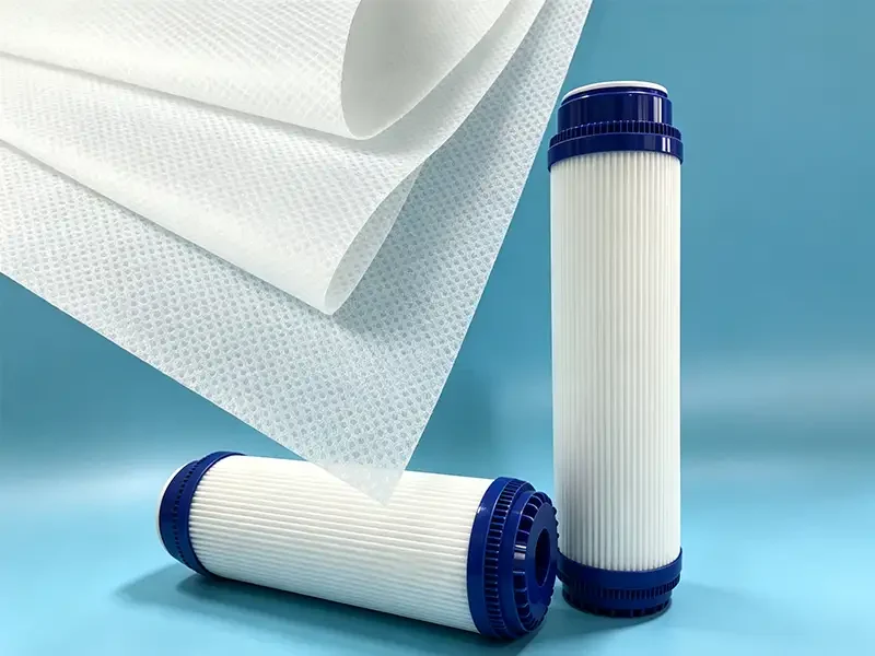 Takewind water filter element made of PP filter grade non woven fabric for domestic and commercial water treatment